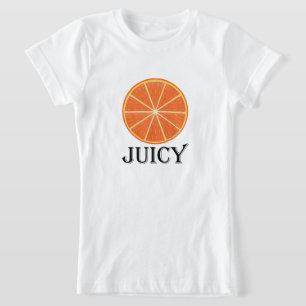 Laranja Suculenta - Camiseta de Jérsei fino para r