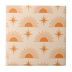 Laranja Sunshine com Estrelas Explosivas de Meados