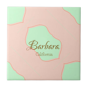 Laranja verde pastel boho adicionar nome lugar rús