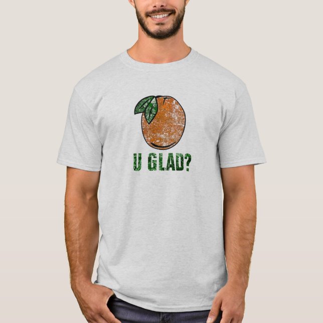 Laranja você camisa contente (Frente)