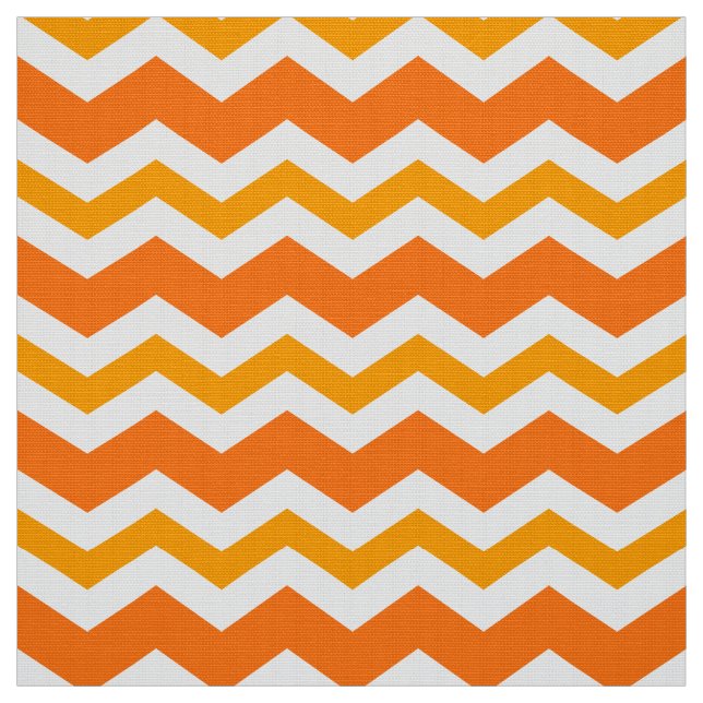 Laranja Zig Zag Upholstery Tecido por Yard (Modelo)