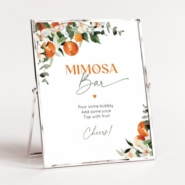 Laranjas bar Mimosa Poster (Criador carregado)