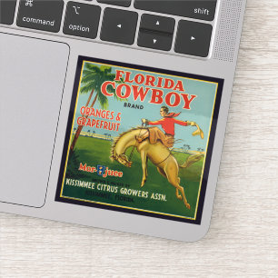 Laranjas e Etiquetas de Marca do Flórida Cowboy