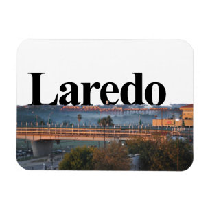 Laredo, skyline de TX com o Laredo no ímã do cé