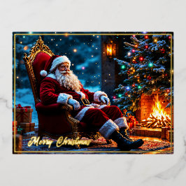 Lareira aconchegante do Pai Natal
