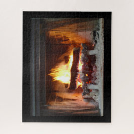 Lareira de 16" x Quebra-cabeça de 20" com caixa de