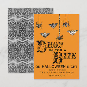 Largar para uma mordida - Convite para aranha eleg