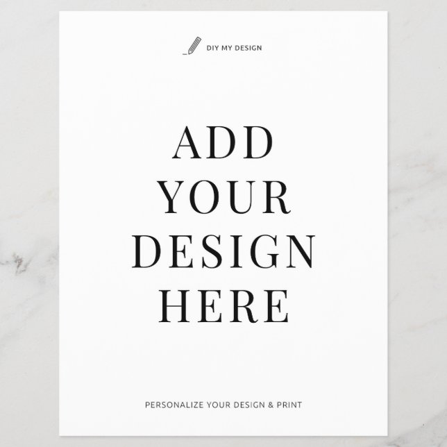 Large Flyer Printing 8.5x11" Business Flat Leaflet (Frente)