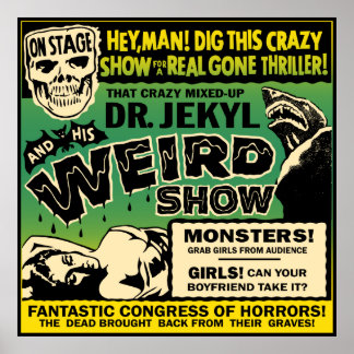 Large Spook Show Poster - Dr Jekyl