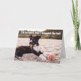 Largue A Bola, Aniversário Atrasado - Cartão