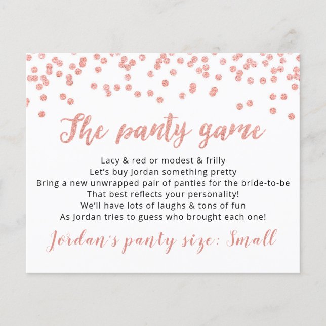 Largue a sua calcinha Modelo CARD Bridal (Frente)