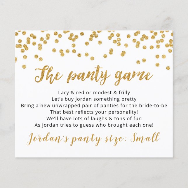 Largue a sua calcinha Modelo CARD Bridal (Frente)