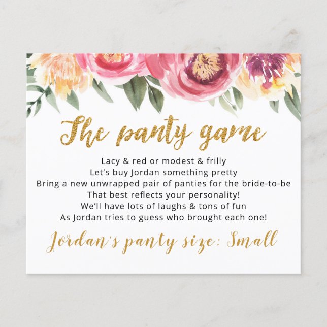 Largue a sua calcinha Modelo CARD Bridal (Frente)