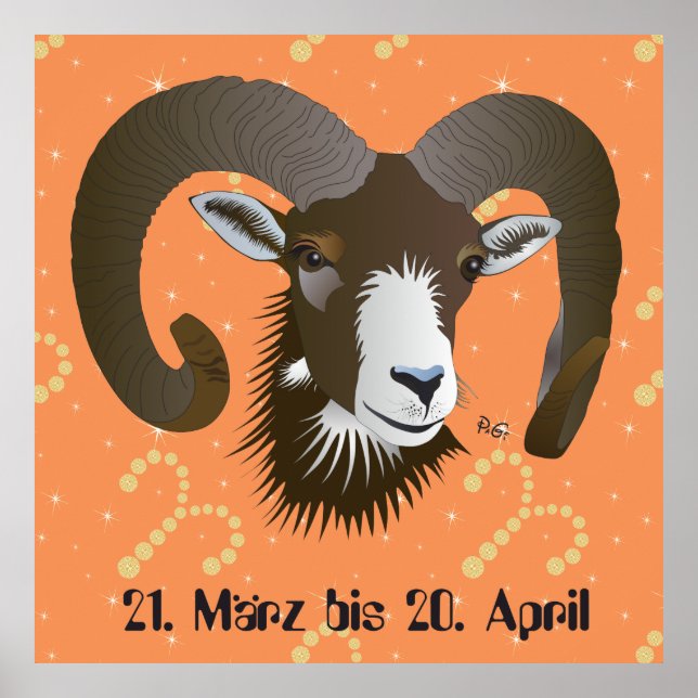 Largura 21. März bis 20. April Poster (Frente)