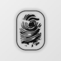 Largura da janela de impressão digital brilhante p