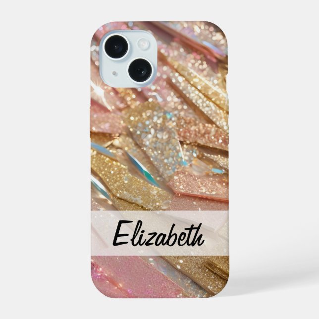 Largura Dourada Azul Cor-de-rosa Pastel (Verso)