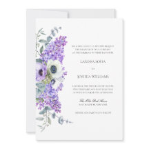 Larissa Elegante Floral Convite de Casamento Tudo-