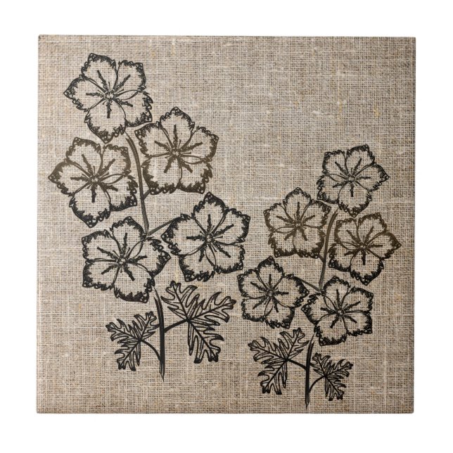 Larkspur Delphinium Flowers Canvas (Frente)