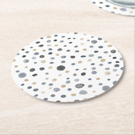 Lars Confetti Ponto de Aquarela Papel Porta-copos