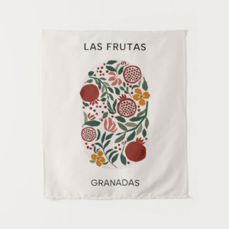 Las Frutas: Granadas - Tapeçaria do Mercado Pomegr
