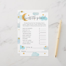 Las nubes Baby Shower de Moon & Stars adivinan el 