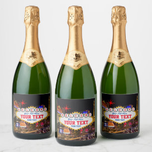 Las Vegas à noite - Bem-vindo Assine seu texto