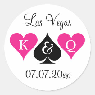 Las Vegas que wedding etiquetas do favor com