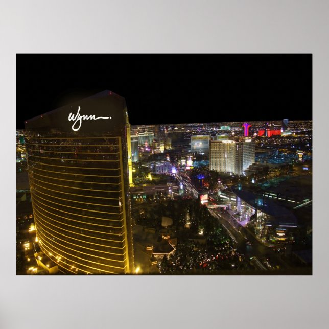 Las Vegas Strip na Night Poster (Frente)