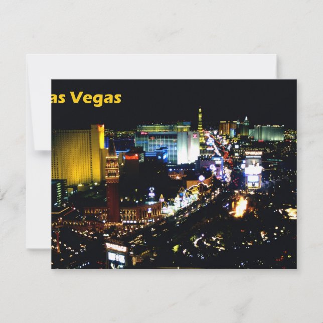 Las Vegas The Strip à noite (Frente)