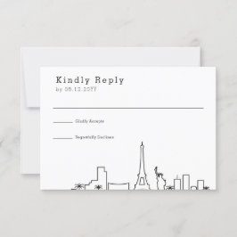 Las Vegas Wedding | RSVP Skyline Estilizado