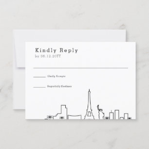 Las Vegas Wedding   RSVP Skyline Estilizado