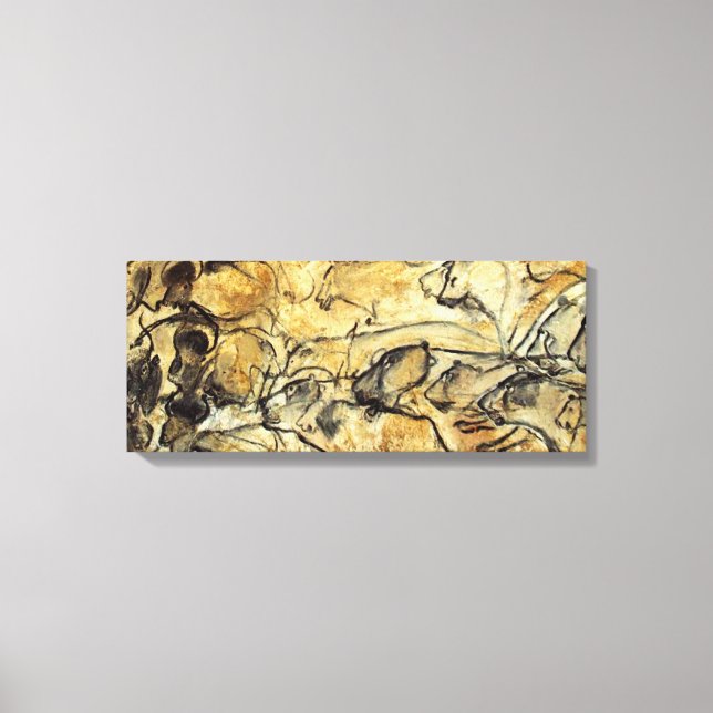 Lascaux Lions Canvas Arte (Frente)