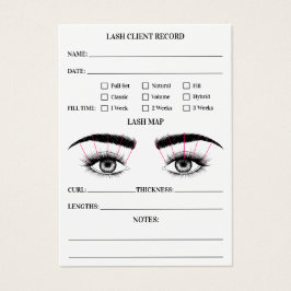 Lash client record eyelash extensões modernas bran