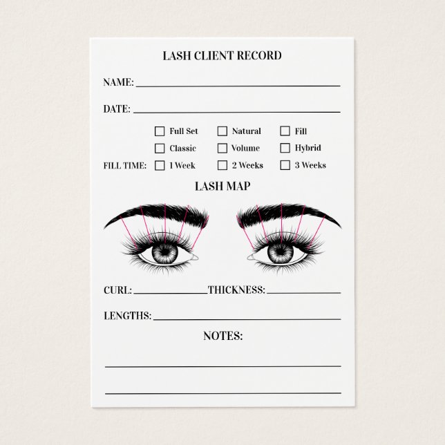 Lash client record eyelash extensões modernas bran (Frente)