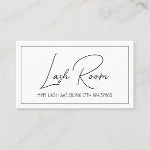 Lash Extensions Modern Clean Cartão de visita