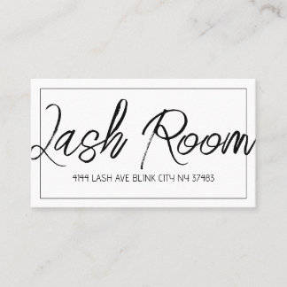 Lash Extensions Modern Clean Cartão de visita