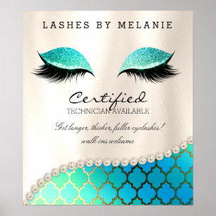 Lashes Eyelash Makeup Poster Olhos Bonito Marroqui