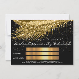 Lashes Lux Makeup Certificate Oferta Dourada Glitt