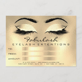 Lashes Procura Presente de Certificado de Artista 