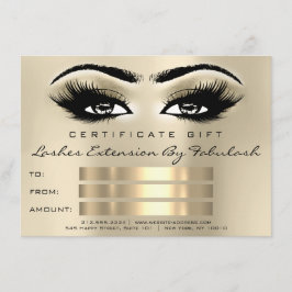 Lashes SPA Makeup Certificate Eyes