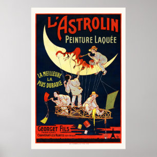 L'Astrolin França Poster vintage 1900