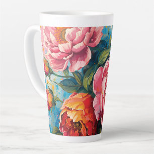 "Lata Floral Vibrante - Xícara de Café para Chá