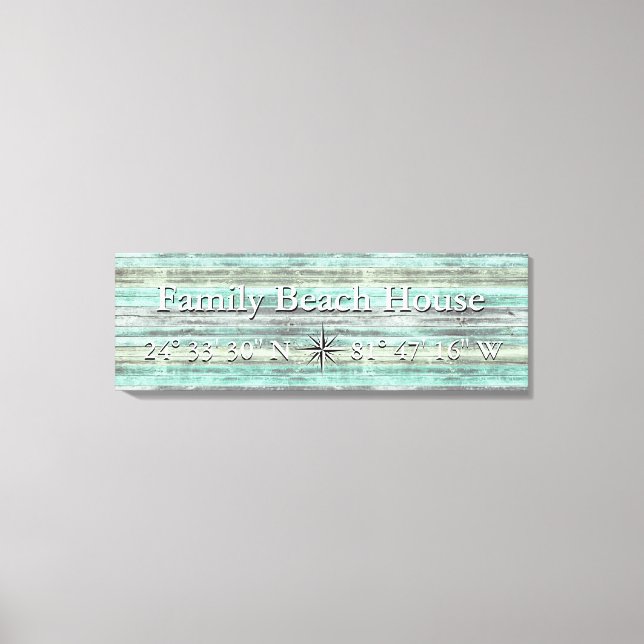 Latência Personalizada E Decoração Costeira De Lon (Frente)