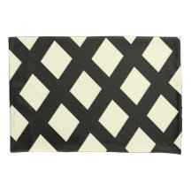 Latice Pillowcase (Creme & Black)