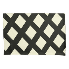 Latice Pillowcase (Creme & Black)