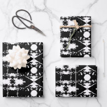 Latido de Árvore de Cookie de Impressão Negra Padr