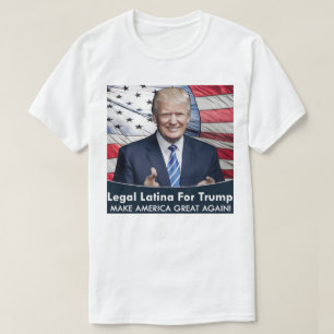 Latina para a camisa do trunfo