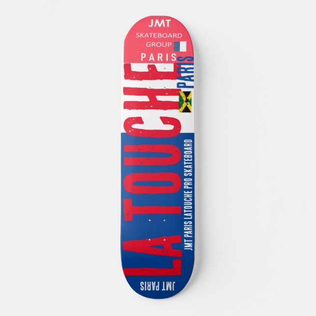 LATOUCHE JMT PARIS 8, 1/4", skateboard Deck (Frente)