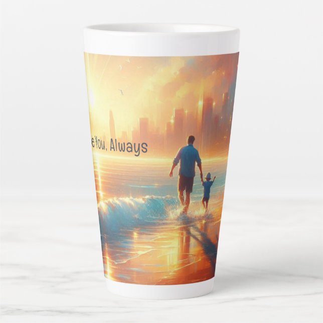 Latte Ao Seu Lado Sempre - Caneca de Café Sentimental (Frente)