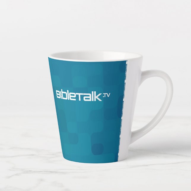 Latte BibleTalk.tv – Caneca de Café com Leite (Direita)